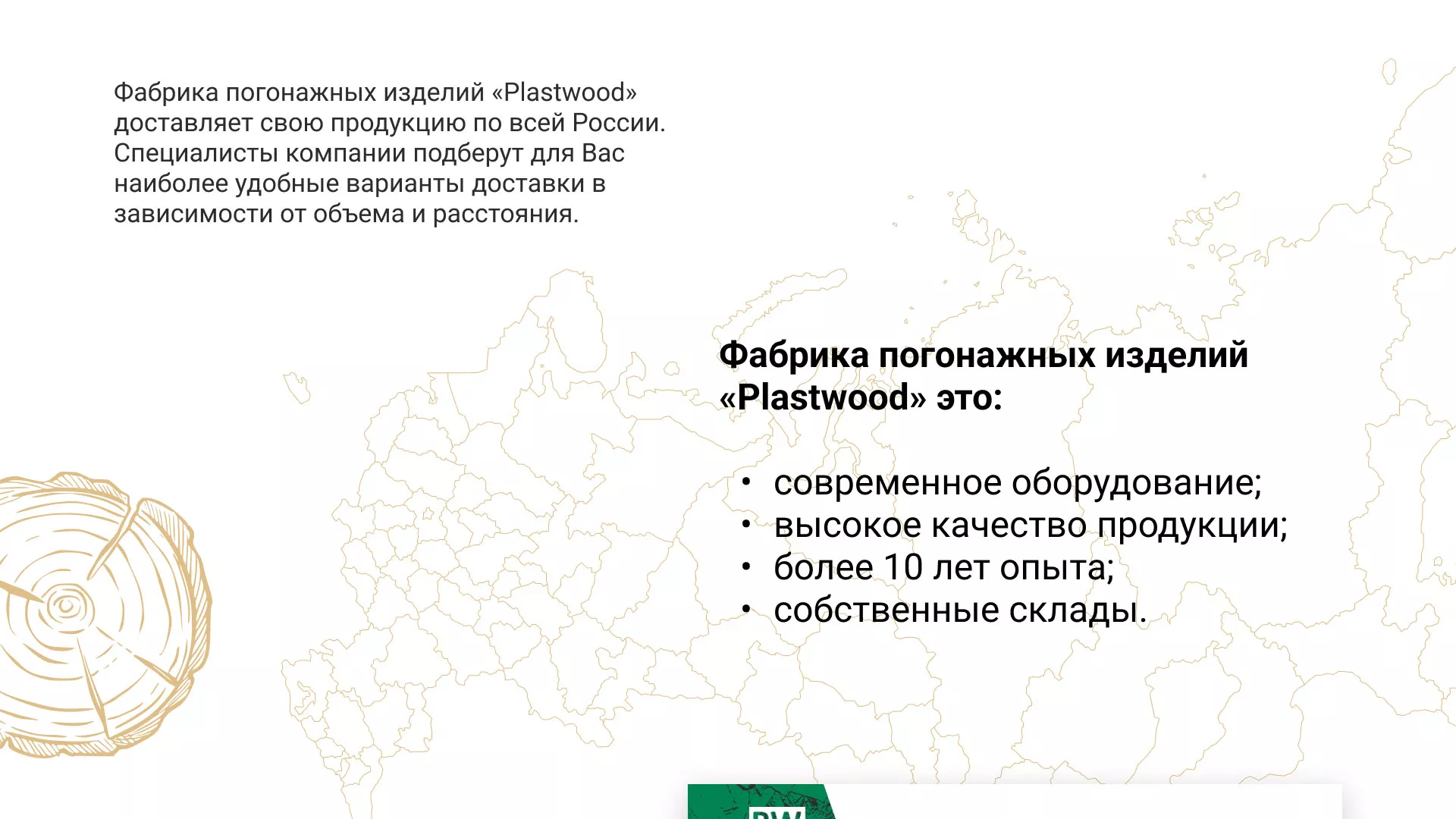 Разработка айдентики и сайта компании «Plastwood» в Новотроицке