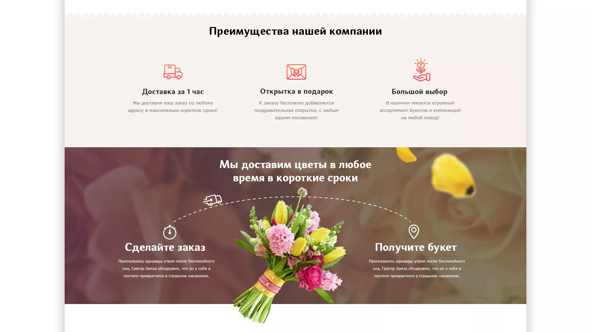 Создание интернет-магазина «Букет-онлайн» по цветам в Новотроицке