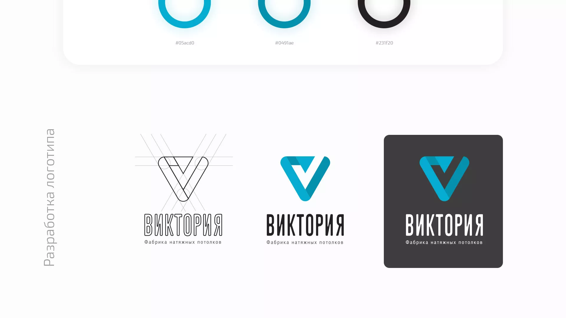 Разработка фирменного стиля компании по продаже и установке натяжных потолков в Новотроицке